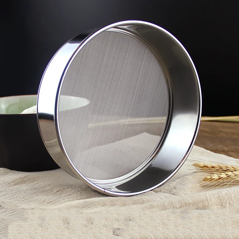 Kitchen Fine Mesh Flour Sifter Professional Round Stainless Steel Flour Sieve Strainer Sifters Best for Kitchen Baking Tea
Kitchen Fine Mesh Flour Sifter Professional Round Stainless Steel Flour Sieve Strainer Sifters Best for Kitchen Baking Tea