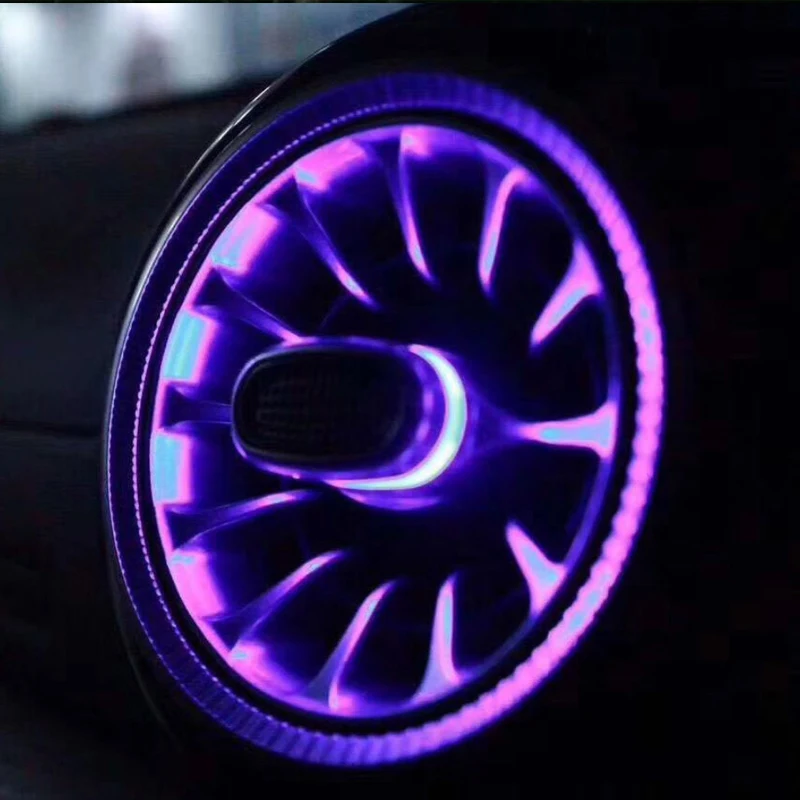 64 Color Front Air Condition LED Ambient Light Turbo Air Vent Outlet For Mercedes-Benz W213 807 Turbine Luminous Air Outlet
64 Color Front Air Condition LED Ambient Light Turbo Air Vent Outlet For Mercedes-Benz W213 807 Turbine Luminous Air Outlet