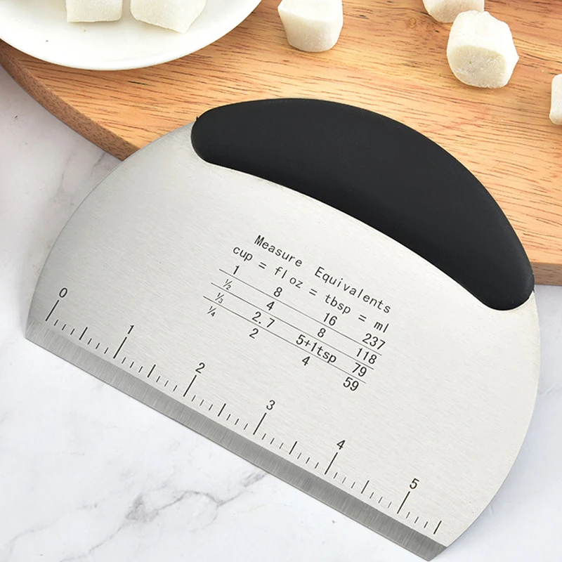 Stainless Steel Dough Cutter Flour Pastry Cutter With Scale Pizza Cutter Bread Dough Cutter Dough Cutting Tool Drop Shipping
Stainless Steel Dough Cutter Flour Pastry Cutter With Scale Pizza Cutter Bread Dough Cutter Dough Cutting Tool Drop Shipping