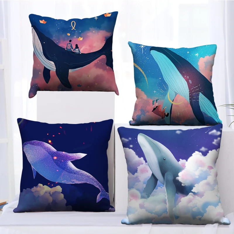 Fuwatacchi Pink Ocean Cushion Cover Dolphin Polyester Sunset Home Art Decorative Throw Pillow Case Cotton Cushion Covers 45x45cm
Fuwatacchi Pink Ocean Cushion Cover Dolphin Polyester Sunset Home Art Decorative Throw Pillow Case Cotton Cushion Covers 45x45cm