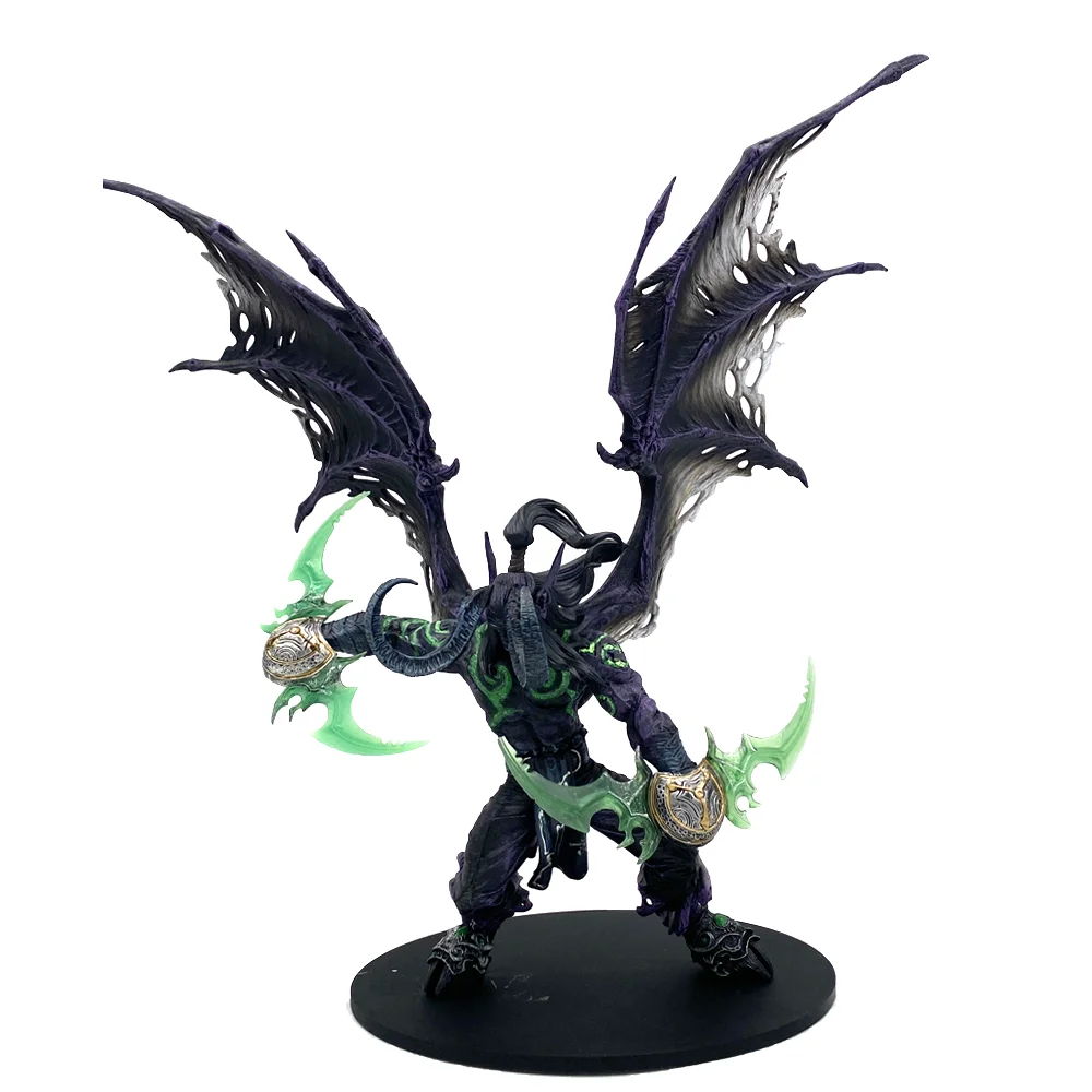 

WOW Toys World Of Warcraft Figure Game Action Demon Hunter Illidan Devil 20CM 13Inch PVC DC05 Figma Collectible Model Birthday