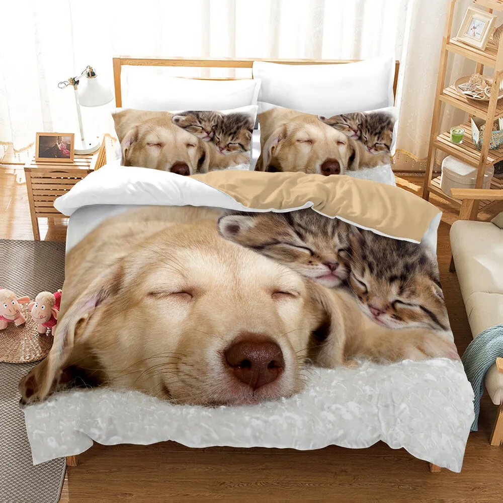 Cute Pets Dog Printing Duvet Cover Pillowcase Sets Twin Size 3D White Dog Animal Theme Bedding Set For Kids Teens Boys Girls
Cute Pets Dog Printing Duvet Cover Pillowcase Sets Twin Size 3D White Dog Animal Theme Bedding Set For Kids Teens Boys Girls