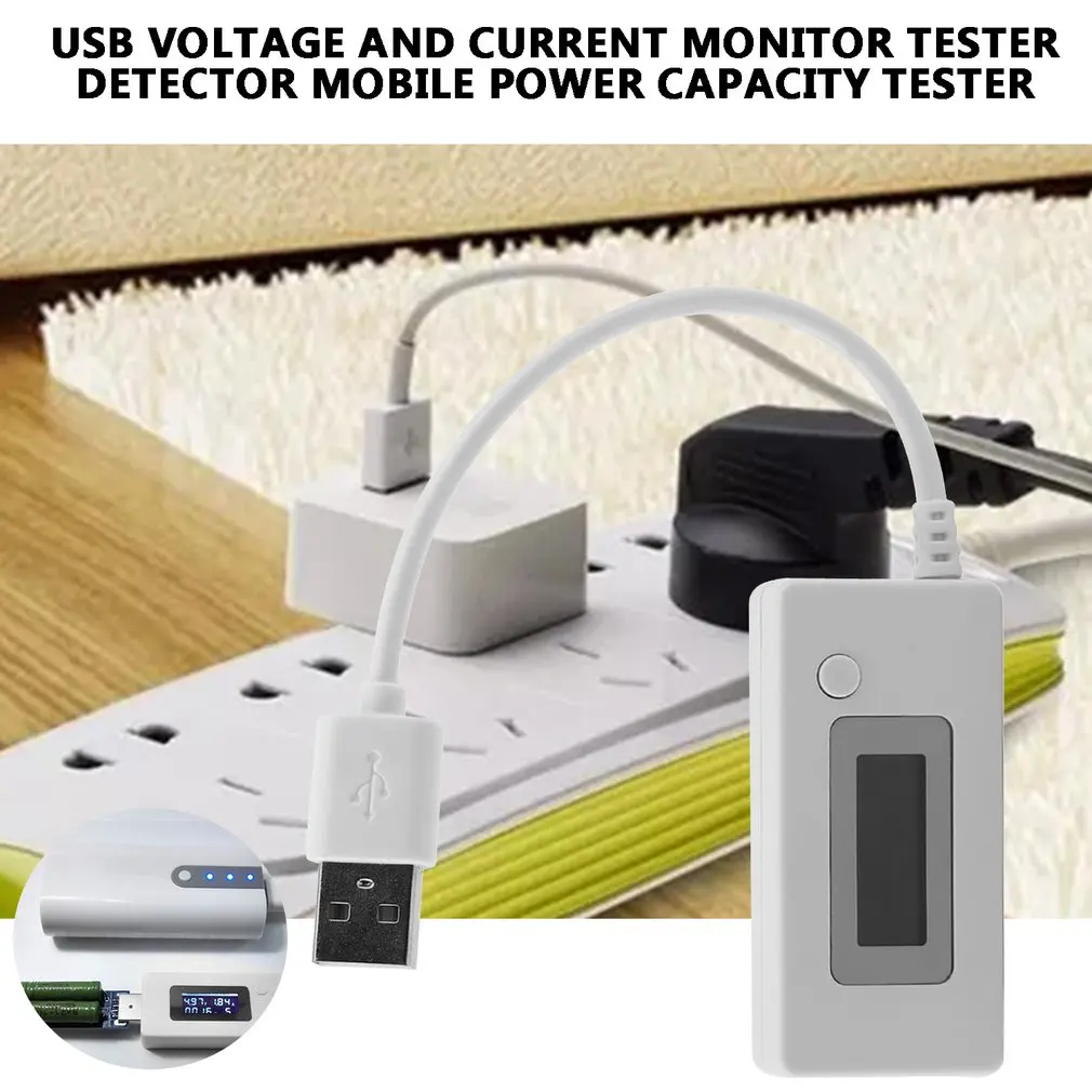 Professional LCD USB Mini Voltage and Current Tester Detector Mobile Power Capacity Tester KCX-017
Professional LCD USB Mini Voltage and Current Tester Detector Mobile Power Capacity Tester KCX-017