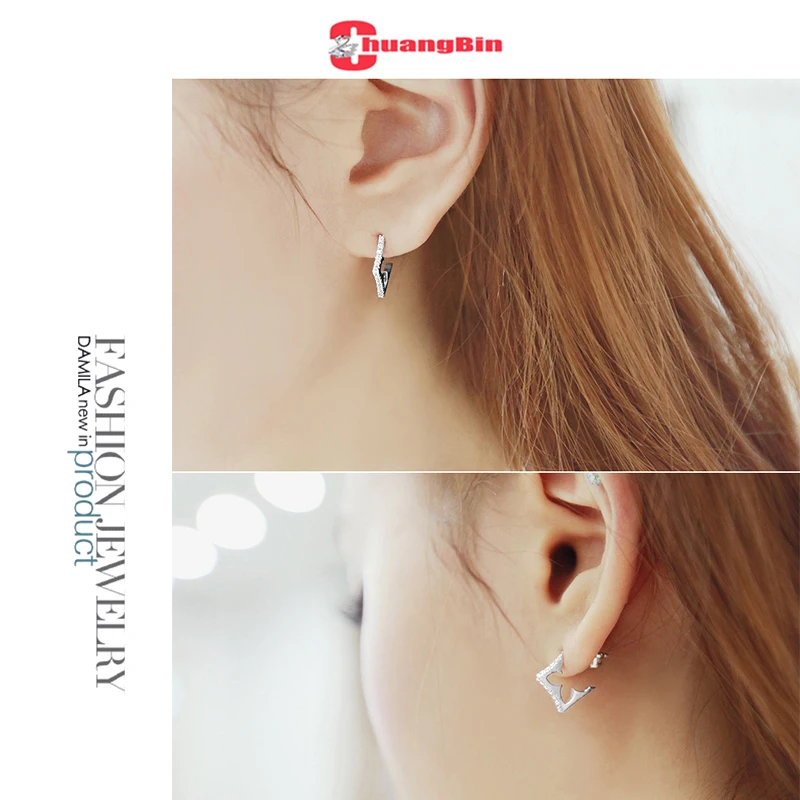 S925 sterling silver female Korean version micro inlaid zircon fashion geometric irregular earrings Ear Studs silverware
S925 sterling silver female Korean version micro inlaid zircon fashion geometric irregular earrings Ear Studs silverware
