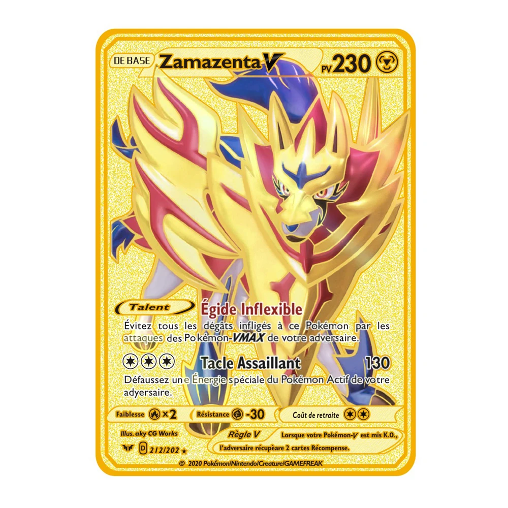 Pokemon Gold Card Metal Card Game Anime Battle Pokemon Gold HP English Kaarten Charizard Pikachu Action Collection Child Toys
Pokemon Gold Card Metal Card Game Anime Battle Pokemon Gold HP English Kaarten Charizard Pikachu Action Collection Child Toys