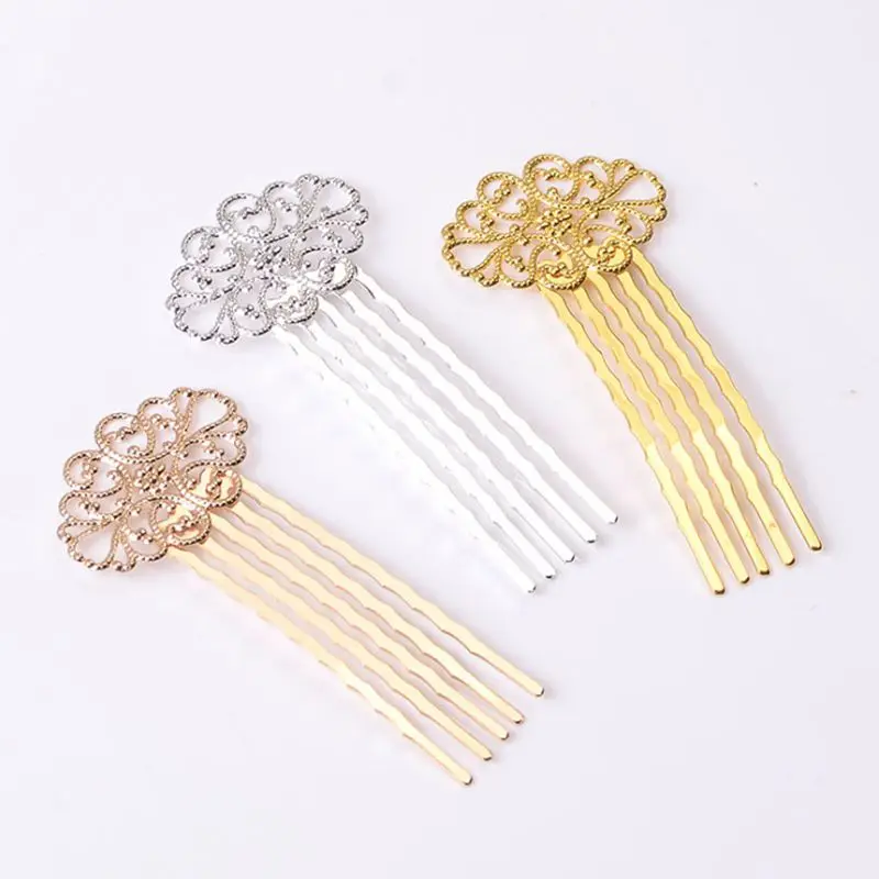 Vintage Hair Comb Metal Chinese Gold Silver Color Hanfu Hairpin Flower Headwear 
Vintage Hair Comb Metal Chinese Gold Silver Color Hanfu Hairpin Flower Headwear
