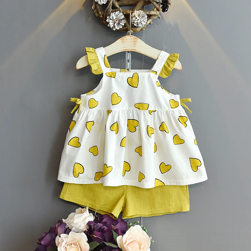 Kids Clothing Girls Suit Summer Children Clothes Baby Girl Clothing Sets Love Pattern Sling Top & Shorts Baby Girl Clothes
Kids Clothing Girls Suit Summer Children Clothes Baby Girl Clothing Sets Love Pattern Sling Top & Shorts Baby Girl Clothes