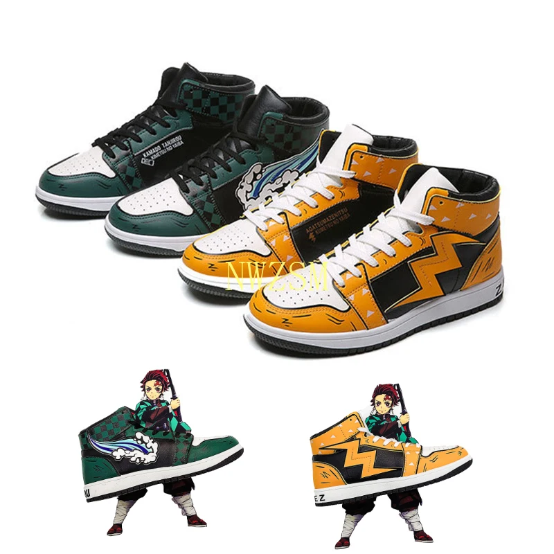 Unisex Kimetsu No Yaiba Agatsuma Zenitsu Shoes High-top Sneaker Demon Slayer Cosplay Kamado Tanjirou Jerseys Shoes
Unisex Kimetsu No Yaiba Agatsuma Zenitsu Shoes High-top Sneaker Demon Slayer Cosplay Kamado Tanjirou Jerseys Shoes