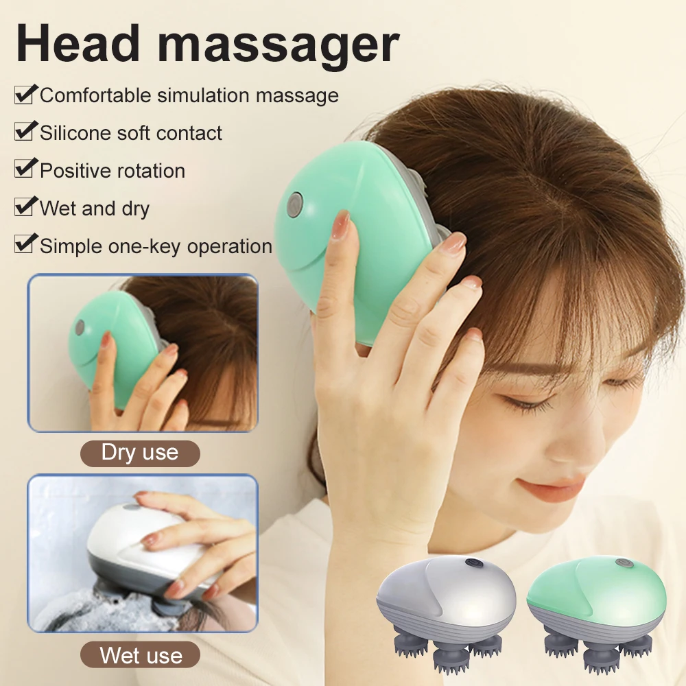 1500mAh Electric Head Massager USB Rechargeable Waterproof Body Massage Health Grasping Kneading Head Vibration Massager
1500mAh Electric Head Massager USB Rechargeable Waterproof Body Massage Health Grasping Kneading Head Vibration Massager