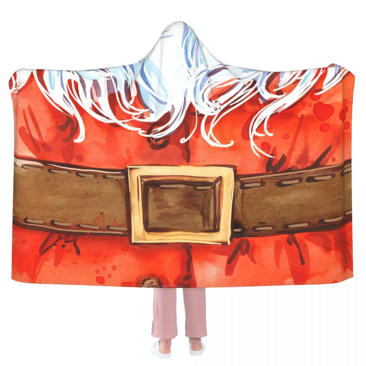 Watercolor Santa Claus Hooded Blanket 3D full print Wearable Blanket Adults Kids style
Watercolor Santa Claus Hooded Blanket 3D full print Wearable Blanket Adults Kids style