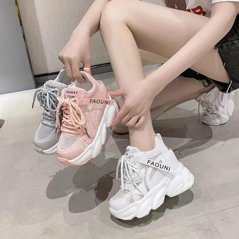 High Platform Women Sneakers 2021 Spring Thick Sole Casual Shoes Autumn Breathable Mesh Walking Chunky Shoes Woman Zapatos Mujer
High Platform Women Sneakers 2021 Spring Thick Sole Casual Shoes Autumn Breathable Mesh Walking Chunky Shoes Woman Zapatos Mujer