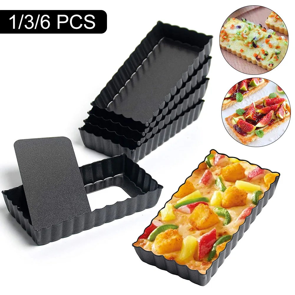 1/3/6PCS Non Stick Tart Pan Retangular with Removable Bottom Tart Pie Cake Mousse Mold DIY Baking Mold for Paty Bakeware
1/3/6PCS Non Stick Tart Pan Retangular with Removable Bottom Tart Pie Cake Mousse Mold DIY Baking Mold for Paty Bakeware