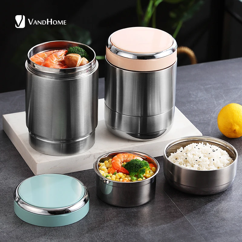 VandHome Portable Thermal Lunch Box 304 Stainless Steel Food Container For Kids School Vacuum Insulation Bento Lunch Box
VandHome Portable Thermal Lunch Box 304 Stainless Steel Food Container For Kids School Vacuum Insulation Bento Lunch Box