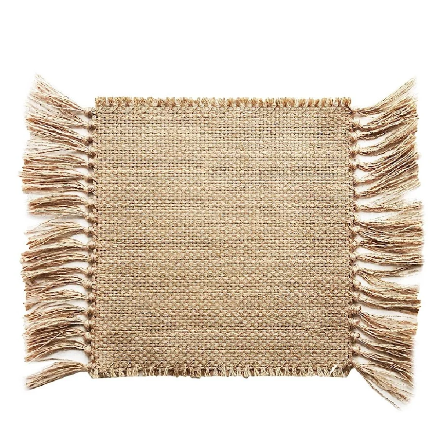 Jute Rugs Mats Non-slip Wear-resistant Weave Area Carpet Handmade Tassel Edge Retro Background Table Mat Decoration
Jute Rugs Mats Non-slip Wear-resistant Weave Area Carpet Handmade Tassel Edge Retro Background Table Mat Decoration