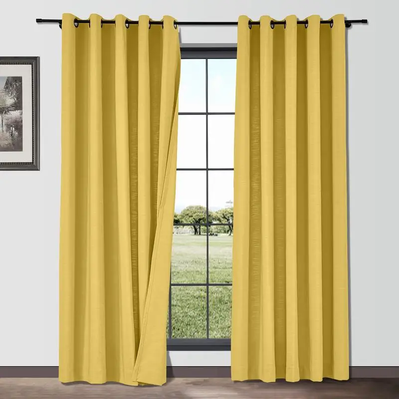 ChadMade Isabella Grommet Panels Solid Cotton Linen Window Drapery for Livingroom Thermal Blackout Customized Curtains (1 Panel)
ChadMade Isabella Grommet Panels Solid Cotton Linen Window Drapery for Livingroom Thermal Blackout Customized Curtains (1 Panel)