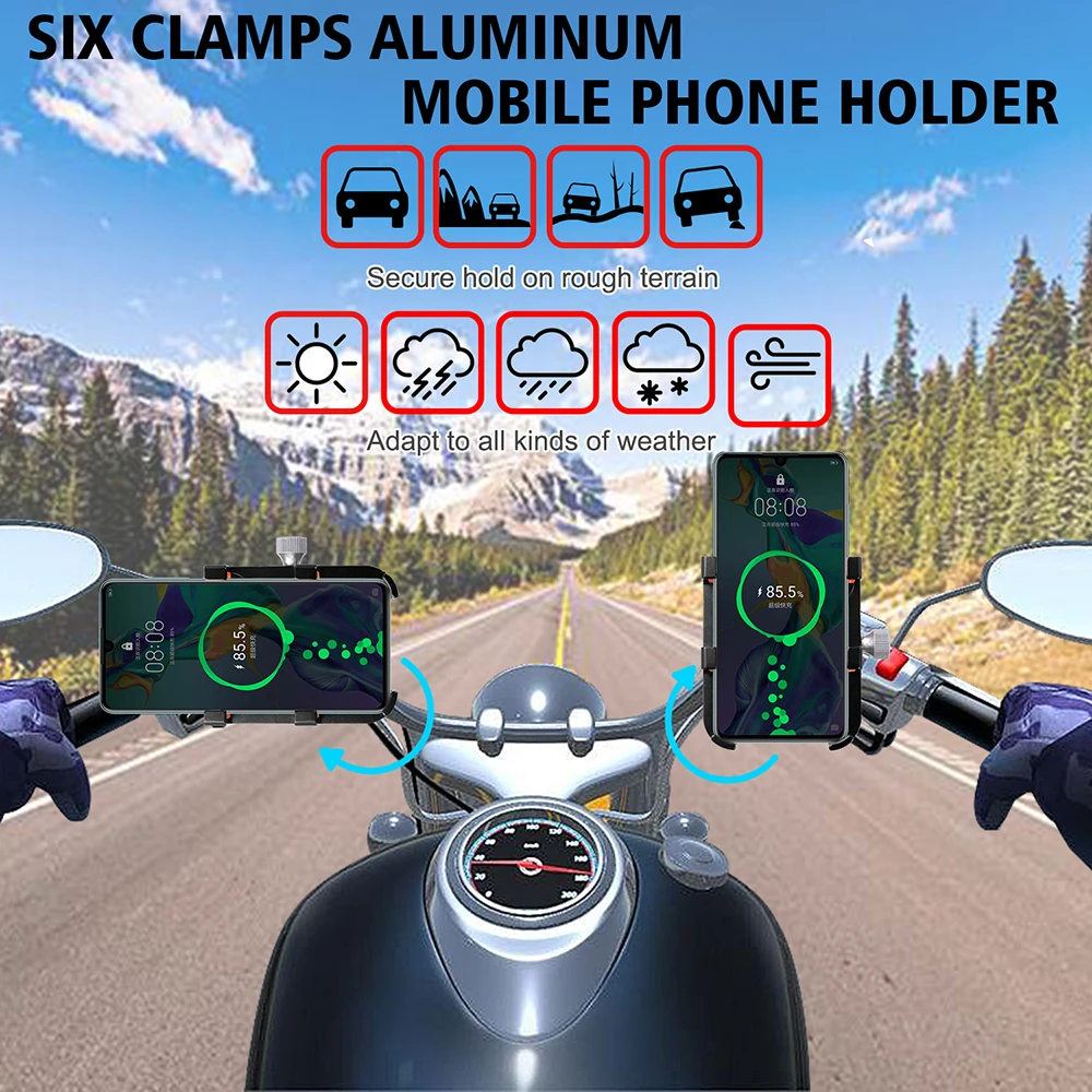 Bettever Bicycle Phone Holder Motorcycle Handlebar Mount Smart PhoneBicycle Phone Holder iPhone Bike Handlebar Clip Stand GPS
Bettever Bicycle Phone Holder Motorcycle Handlebar Mount Smart PhoneBicycle Phone Holder iPhone Bike Handlebar Clip Stand GPS