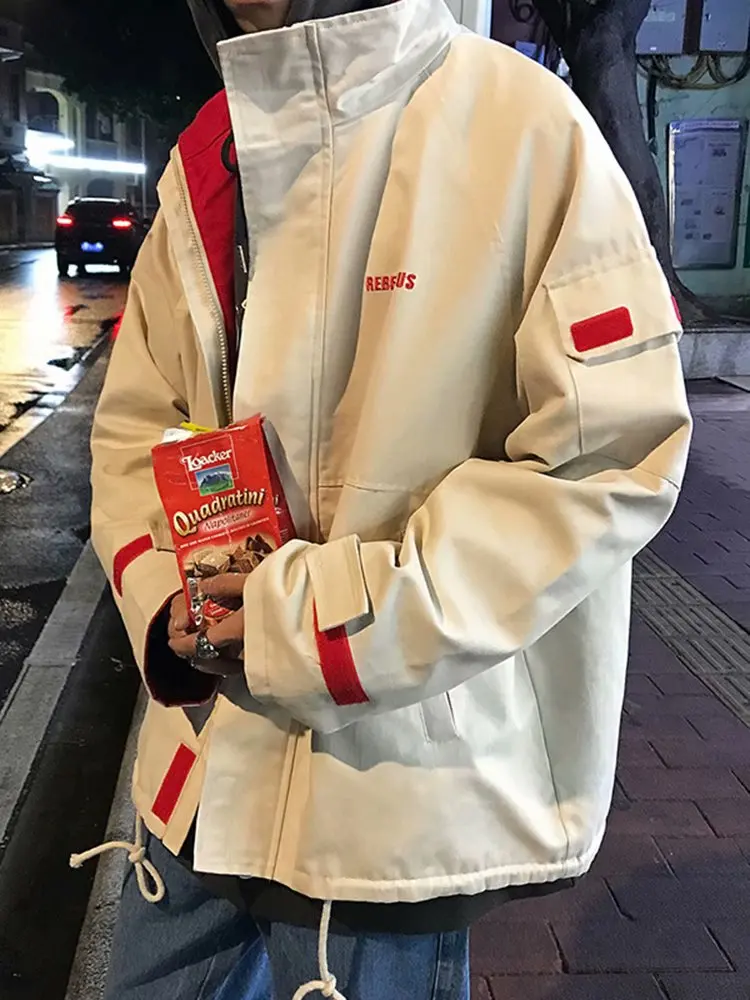 Streetwear Jacket for Men Style Overcoat Oversized Harakuju Jacket Cardigan Streetwear Chaquetas Hombre Men Clothing BY50JK
Streetwear Jacket for Men Style Overcoat Oversized Harakuju Jacket Cardigan Streetwear Chaquetas Hombre Men Clothing BY50JK