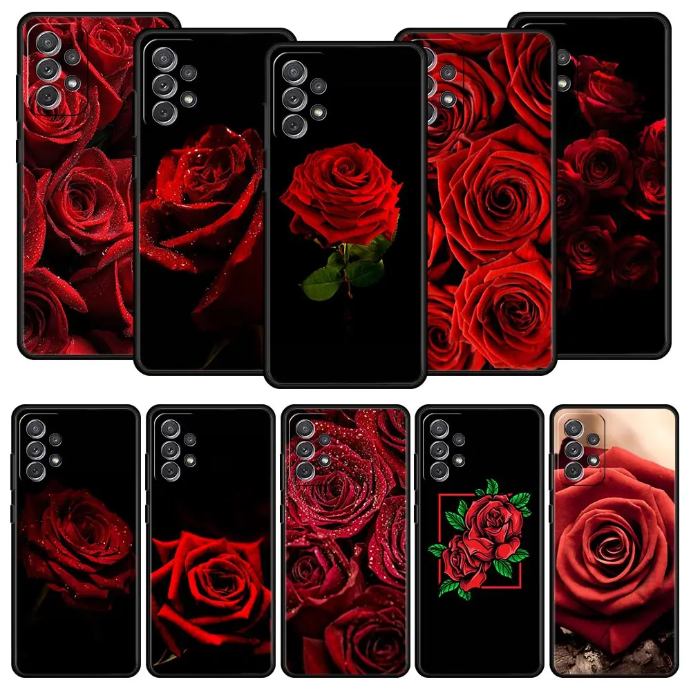 Bright Red Rose Flowers Case for Samsung Galaxy A12 A51 A52 A71 A21s A32 A31 A02s A72 A41 A11 A22 A01 A42 Black Soft Phone Coque
Bright Red Rose Flowers Case for Samsung Galaxy A12 A51 A52 A71 A21s A32 A31 A02s A72 A41 A11 A22 A01 A42 Black Soft Phone Coque