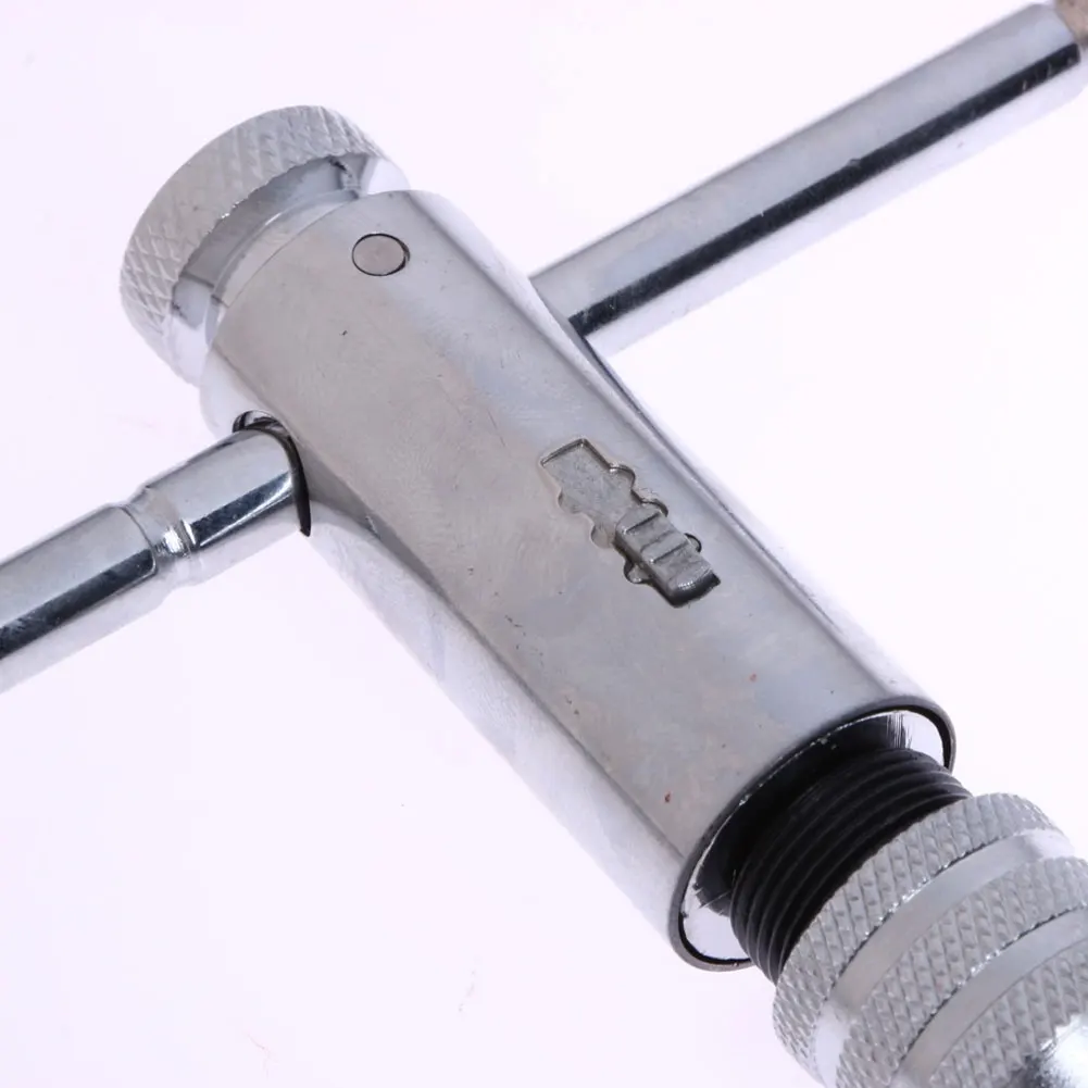 Adjustable T-Handle Ratchet Tap Holder Wrench Tap Wrench Set Tools With 5PCS M1-M5 Screw Thread Metric Plug Tap Holder Tools
Adjustable T-Handle Ratchet Tap Holder Wrench Tap Wrench Set Tools With 5PCS M1-M5 Screw Thread Metric Plug Tap Holder Tools