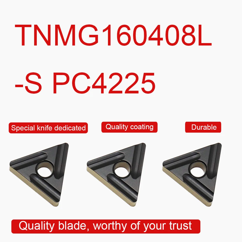 10PCS Carbide Inserts TNMG160408L-S PC4225 High Quality TNMG16 Blade Metal External Turning Tool CNC Lathe Cutting Tool
10PCS Carbide Inserts TNMG160408L-S PC4225 High Quality TNMG16 Blade Metal External Turning Tool CNC Lathe Cutting Tool