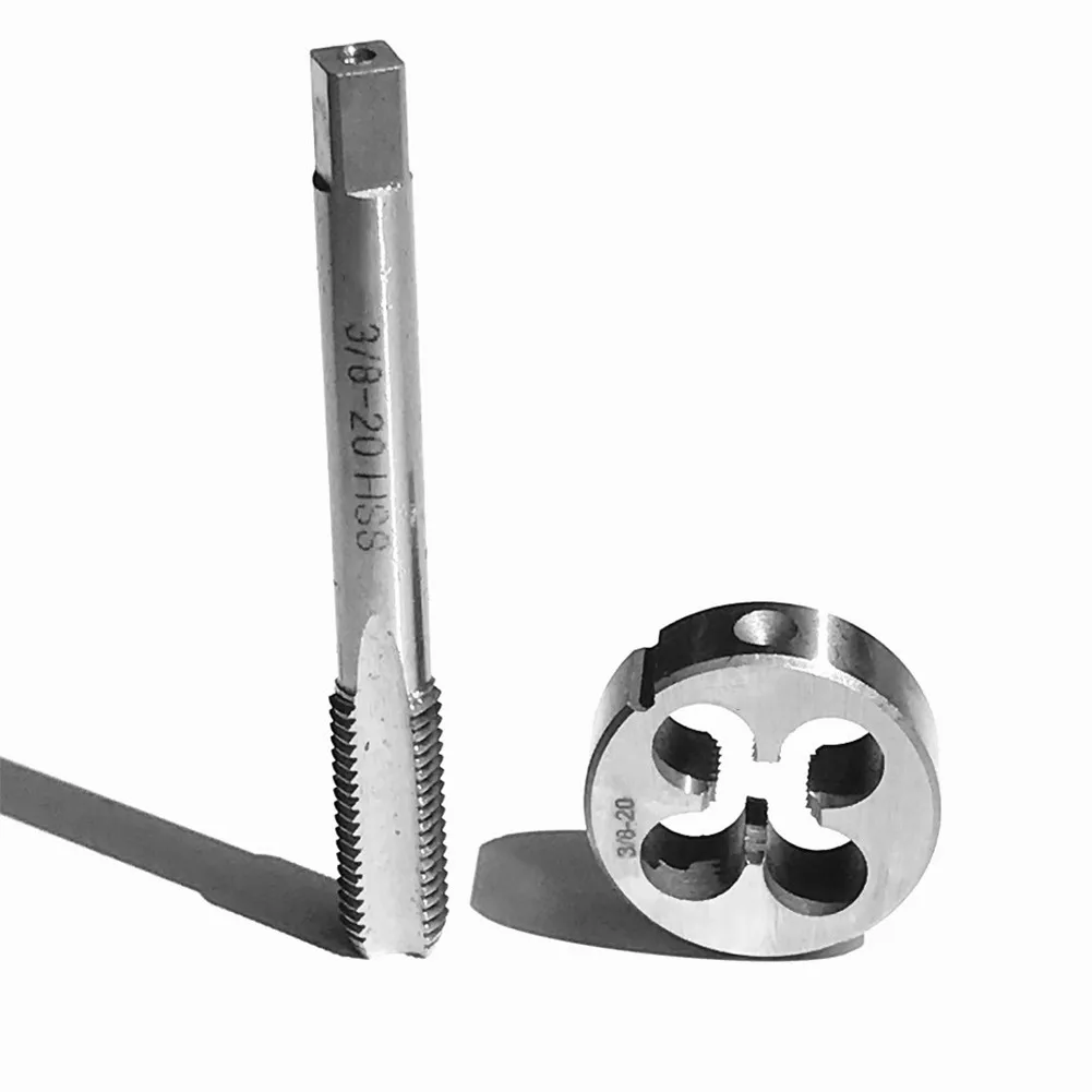 2pcs/Set 3/8"-20 TPI Kit HSS Right Hand Thread Tool Titanium Nitride Coated Tap & Die Rust Free Tap Die
2pcs/Set 3/8"-20 TPI Kit HSS Right Hand Thread Tool Titanium Nitride Coated Tap & Die Rust Free Tap Die