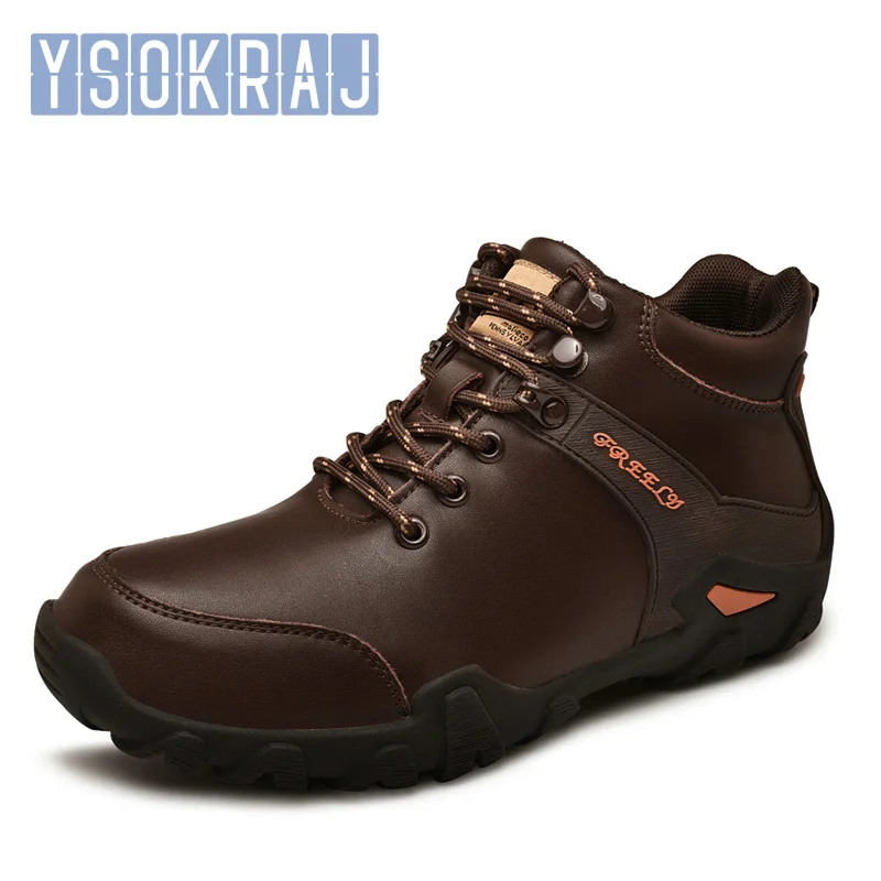 High quality Black Men's Hiking Boots Outdoor High top Hunting Boots Men Genuine Leather Comfortable Trekking Boots Plus Size 48
High quality Black Men's Hiking Boots Outdoor High top Hunting Boots Men Genuine Leather Comfortable Trekking Boots Plus Size 48