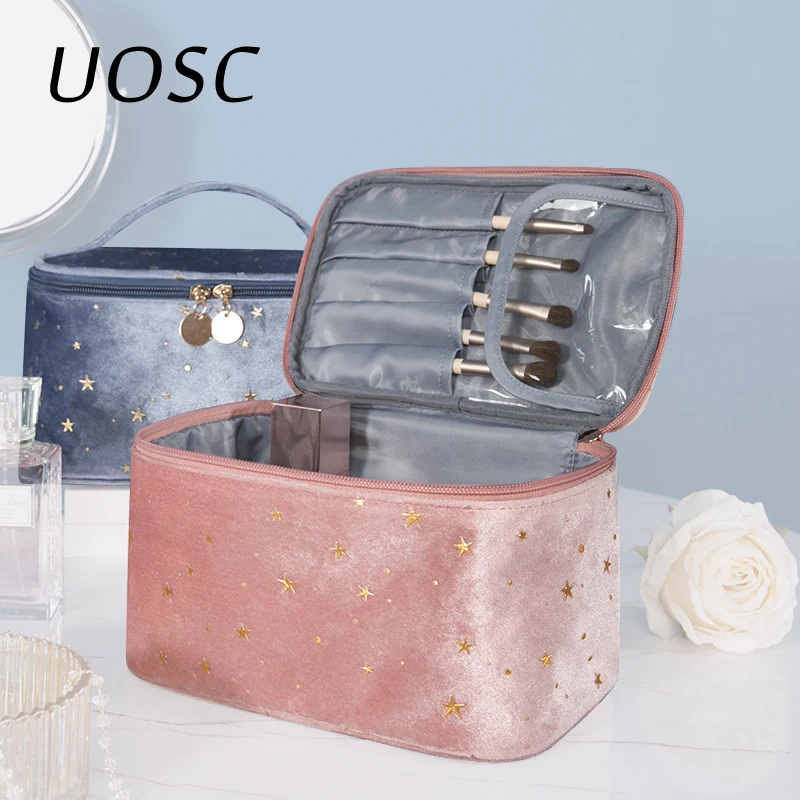 UOSC New Ladies Fluff Cosmetic Bags Travel Hand To Wash Storage Bag For Women Silk Cosmetic Storage Bag Girl Makeup Case
UOSC New Ladies Fluff Cosmetic Bags Travel Hand To Wash Storage Bag For Women Silk Cosmetic Storage Bag Girl Makeup Case