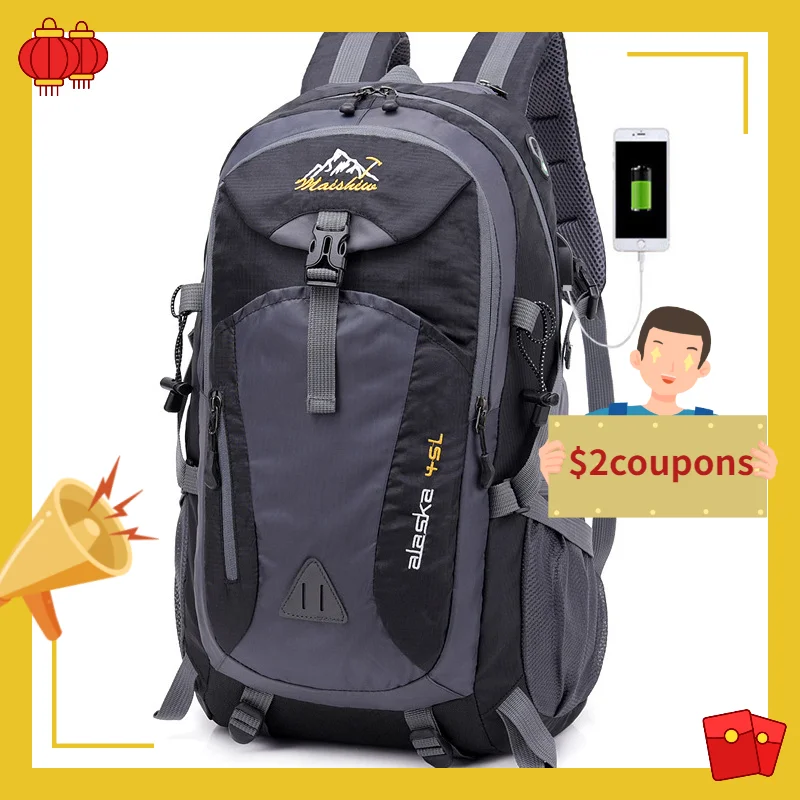 Hiking Climbing Camping backpack for male 40L unisex waterproof men backpack sports bag travel backpack Outdoor Mountaineering
Hiking Climbing Camping backpack for male 40L unisex waterproof men backpack sports bag travel backpack Outdoor Mountaineering