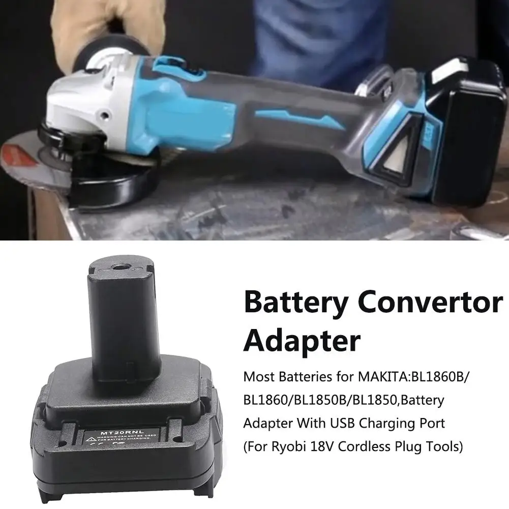 In-stock Battery Adapter With USB Charging Port MT20RNL Adpter For Makita 18V Battery To For Roybi 18V Battery
In-stock Battery Adapter With USB Charging Port MT20RNL Adpter For Makita 18V Battery To For Roybi 18V Battery