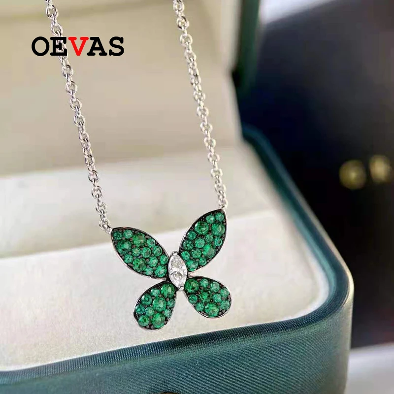 OEVAS 100% 925 Sterling Silver Full High Carbon Diamond 18K Pendant Necklace For Women Sparkling Wedding Fine Jewelry Wholesale
OEVAS 100% 925 Sterling Silver Full High Carbon Diamond 18K Pendant Necklace For Women Sparkling Wedding Fine Jewelry Wholesale