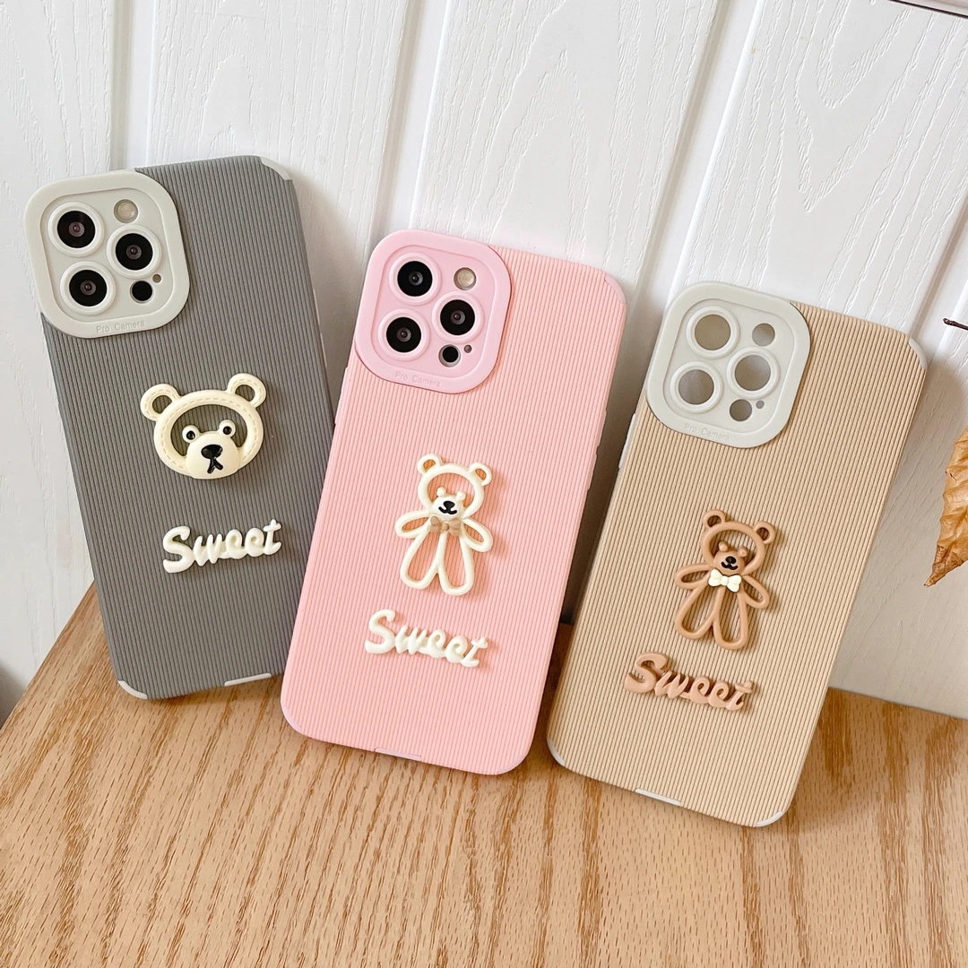 3D Cartoon bear back cover for iPhone 7 8P 12 12Promax 13 13Pro 11 11Promax XSMAX XR X Antiskid soft case
3D Cartoon bear back cover for iPhone 7 8P 12 12Promax 13 13Pro 11 11Promax XSMAX XR X Antiskid soft case