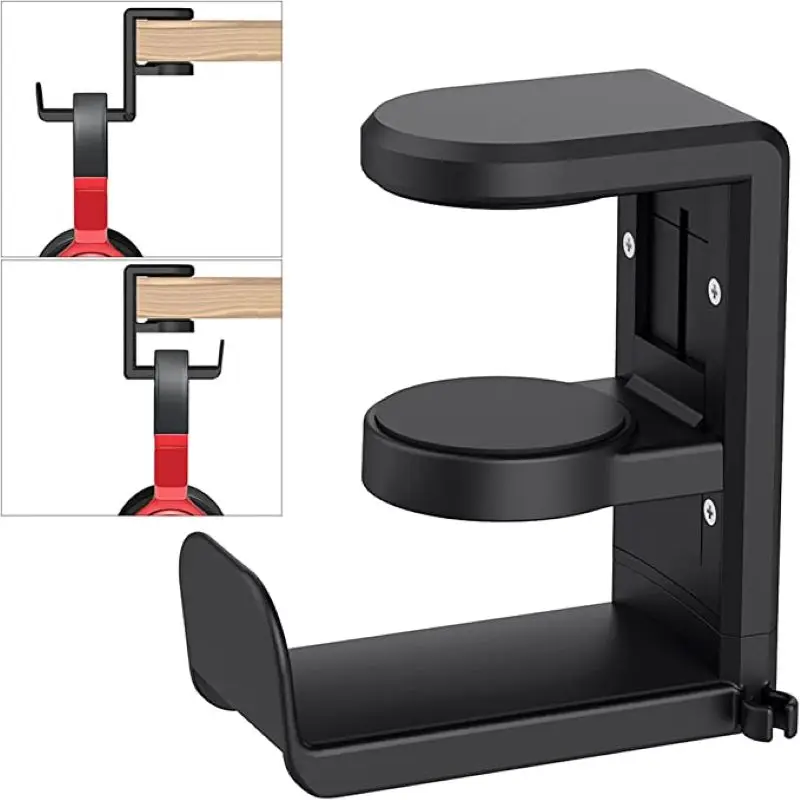 PC Gaming Headphone Hook Holder Hanger Mount Headset Stand With Adjustable & Rotating Arm Clamp Desk Mount Universal Bag Bracket
PC Gaming Headphone Hook Holder Hanger Mount Headset Stand With Adjustable & Rotating Arm Clamp Desk Mount Universal Bag Bracket