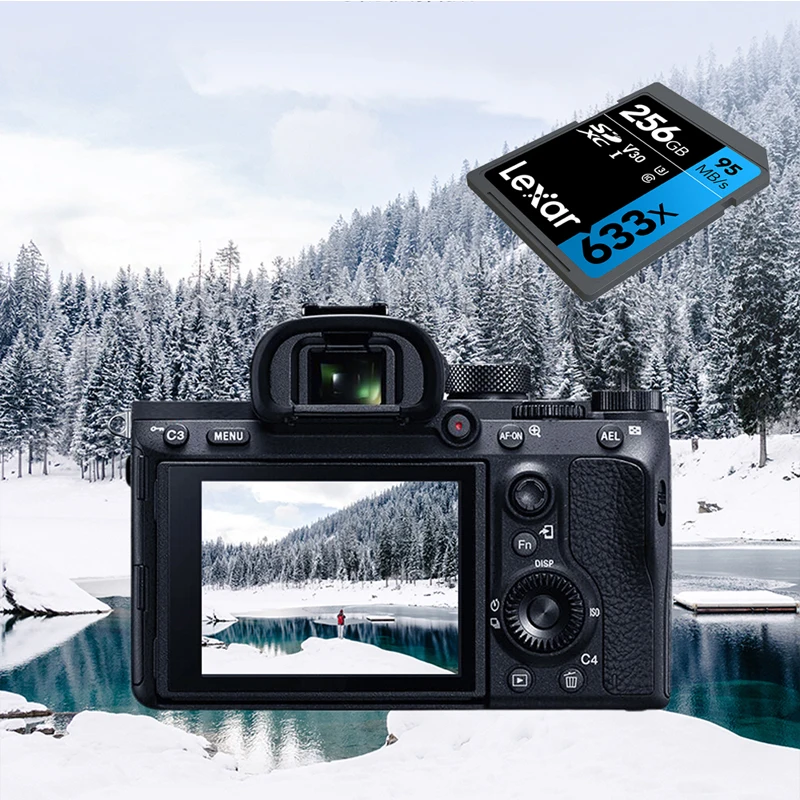 

Lexar SD Card 64GB 128GB Memory Card 32GB UHS-I Flash Card 256GB 512GB Up To 95M/s Class10 633x For Camera Digital SLR/HD Camera