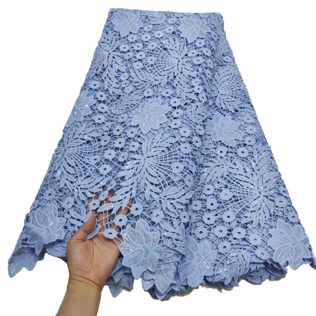 Высококачественная африканская вышитая кружевная ткань с блестками 5 ярдов гипюровая кружевная ткань 2021 новейшее платье для свадеб и вечеринок
Высококачественная африканская вышитая кружевная ткань с блестками 5 ярдов гипюровая кружевная ткань 2021 новейшее платье для свадеб и вечеринок