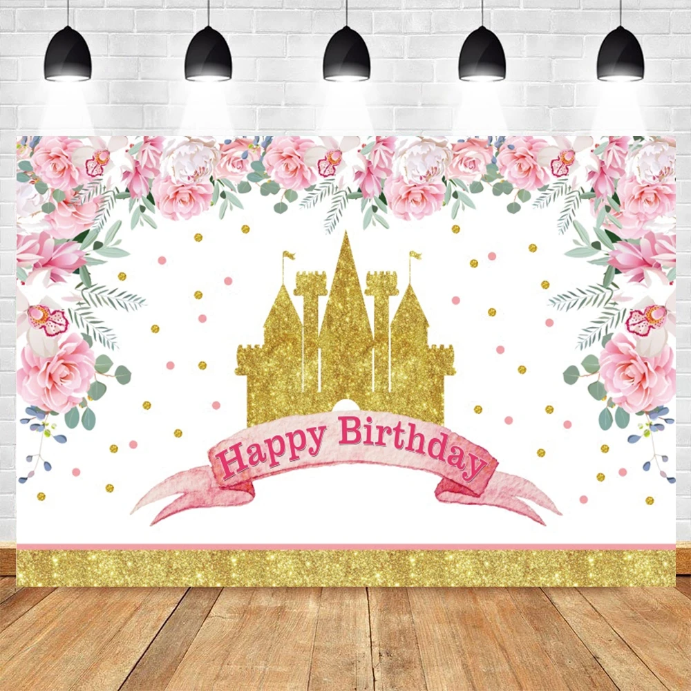 Pink Flower Golden Castle Newborn Baby Shower Princess Birthday Backdrop Vinyl Photography Background Photozone Photophone Shoot
Pink Flower Golden Castle Newborn Baby Shower Princess Birthday Backdrop Vinyl Photography Background Photozone Photophone Shoot