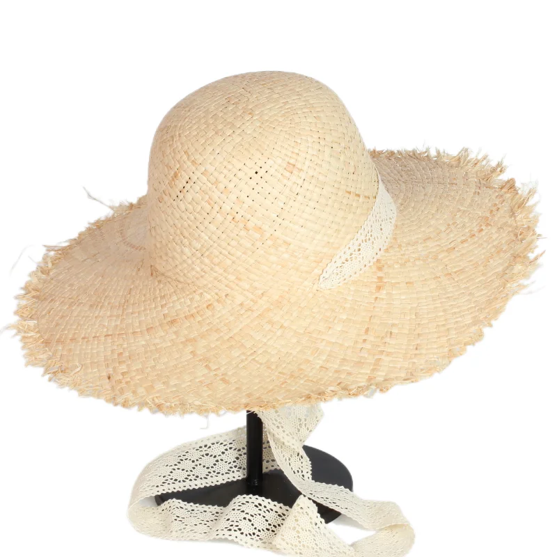 High Quality Summer Beach Travel Girl 100% Raffia Straw Hat Portable Panama Wide Brim Hats
High Quality Summer Beach Travel Girl 100% Raffia Straw Hat Portable Panama Wide Brim Hats