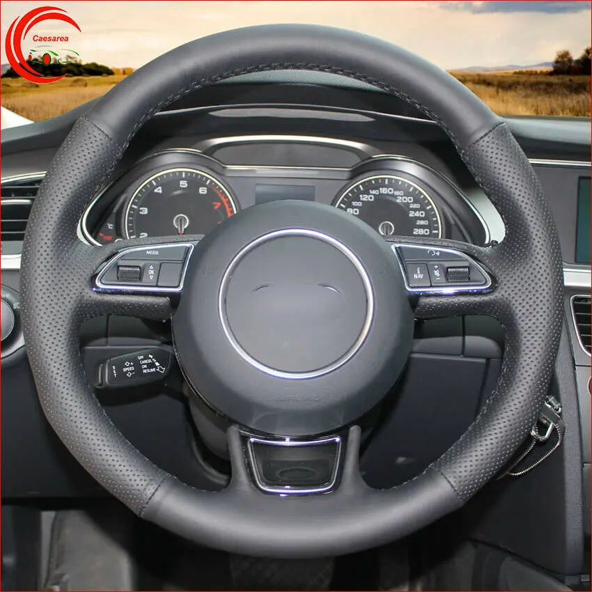 Non-slip Black Leather Car Steering Wheel Cover For Audi A1 A3 A5 A6 A7 A8 Q3 Q5
Non-slip Black Leather Car Steering Wheel Cover For Audi A1 A3 A5 A6 A7 A8 Q3 Q5