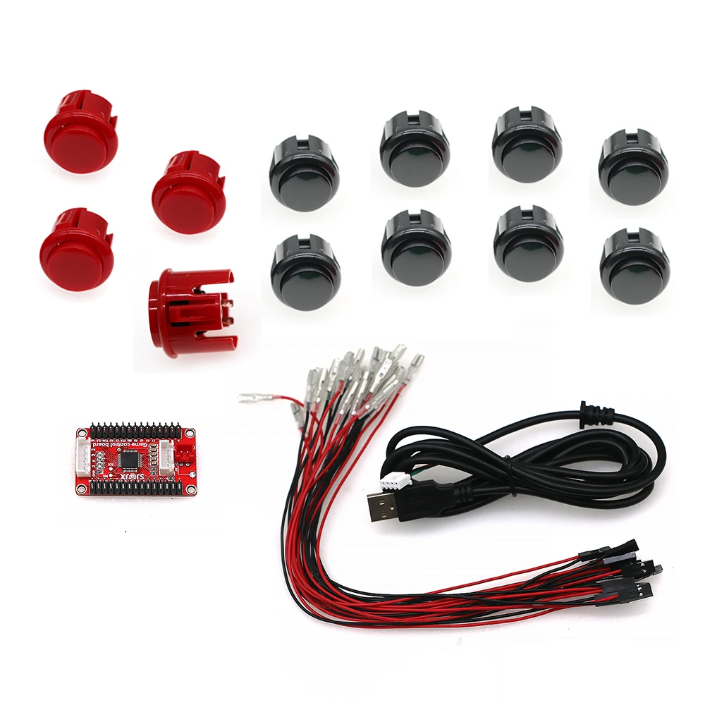 DIY Kit PC PS3 Hitbox Arcade Zero Delay USB Game Machine One Player Controller With Round Push Button Cable
DIY Kit PC PS3 Hitbox Arcade Zero Delay USB Game Machine One Player Controller With Round Push Button Cable