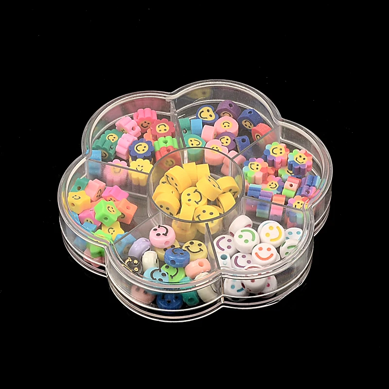 1 Set 105pcs Smile Face Beads Mixed Acrylic and Polymer Clay Beads with Box for Children Fit DIY Handmade Charms Jewelry Making
1 Set 105pcs Smile Face Beads Mixed Acrylic and Polymer Clay Beads with Box for Children Fit DIY Handmade Charms Jewelry Making