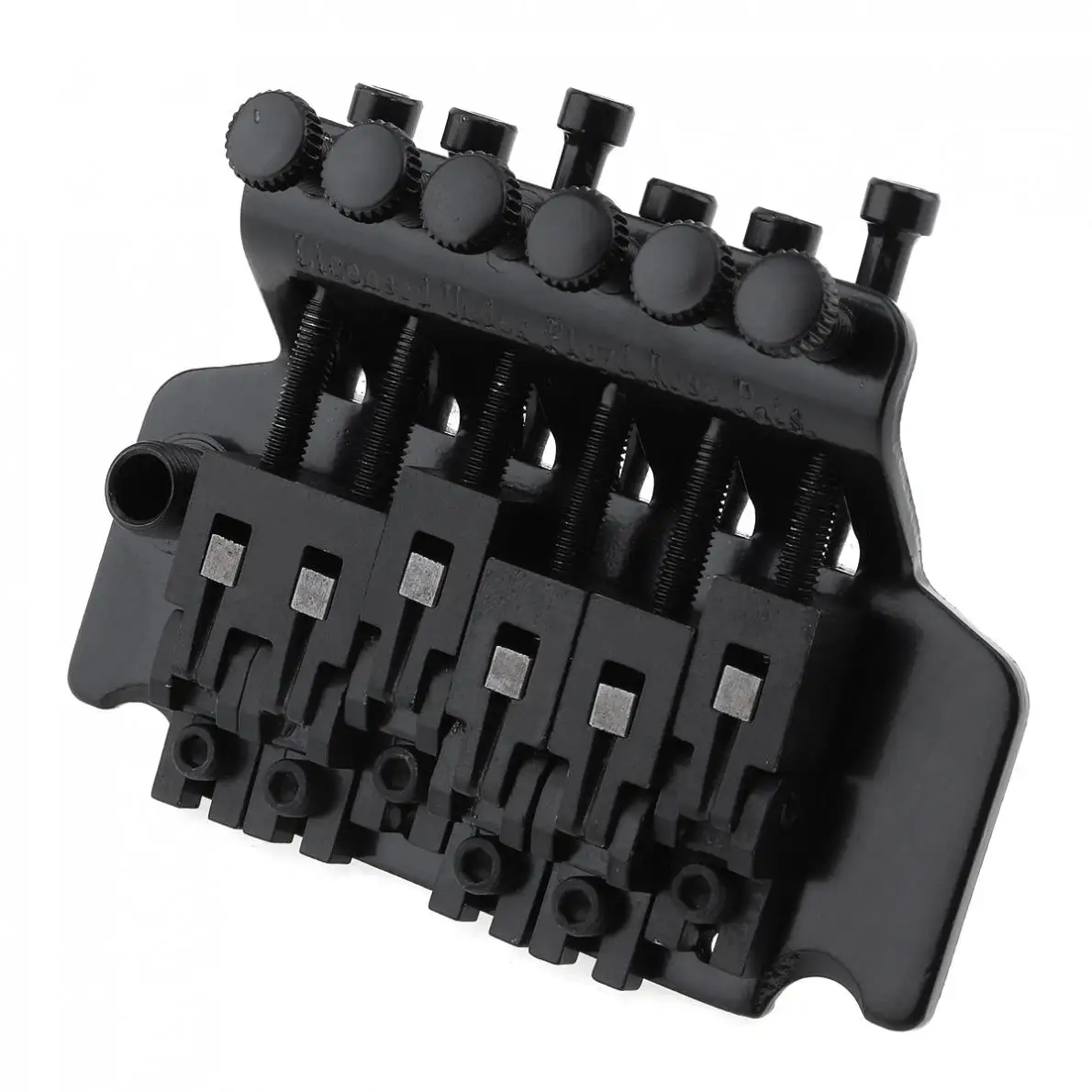 6 String Double Roll Tailpiece Saddle Tremolo Bridge System Silver / Black Optional
6 String Double Roll Tailpiece Saddle Tremolo Bridge System Silver / Black Optional