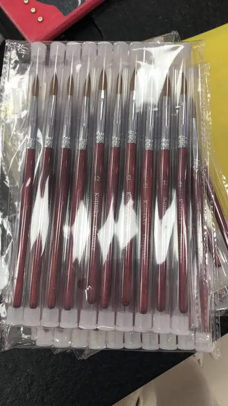 Wholesale 100% kolinsky D Nail Brush Mink Crystal Pen Pure Kolinsky Hair Acrylic Round Nail Brush Size 4/6/8/10/12/14
Wholesale 100% kolinsky D Nail Brush Mink Crystal Pen Pure Kolinsky Hair Acrylic Round Nail Brush Size 4/6/8/10/12/14