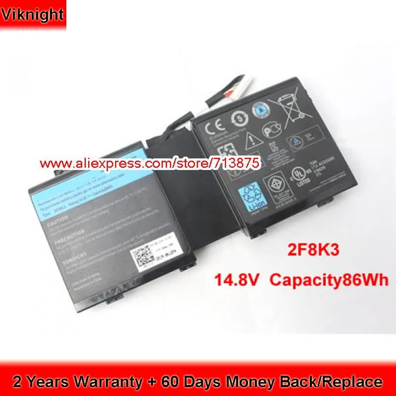 Оригинальный аккумулятор 14,8 в 86Wh M17R5 2F8K3 для Dell 02F8K3 0G33TT 0KJ2PX 17 P18E001 17X 18 18X M17X R5 M18X R3
Оригинальный аккумулятор 14,8 в 86Wh M17R5 2F8K3 для Dell 02F8K3 0G33TT 0KJ2PX 17 P18E001 17X 18 18X M17X R5 M18X R3