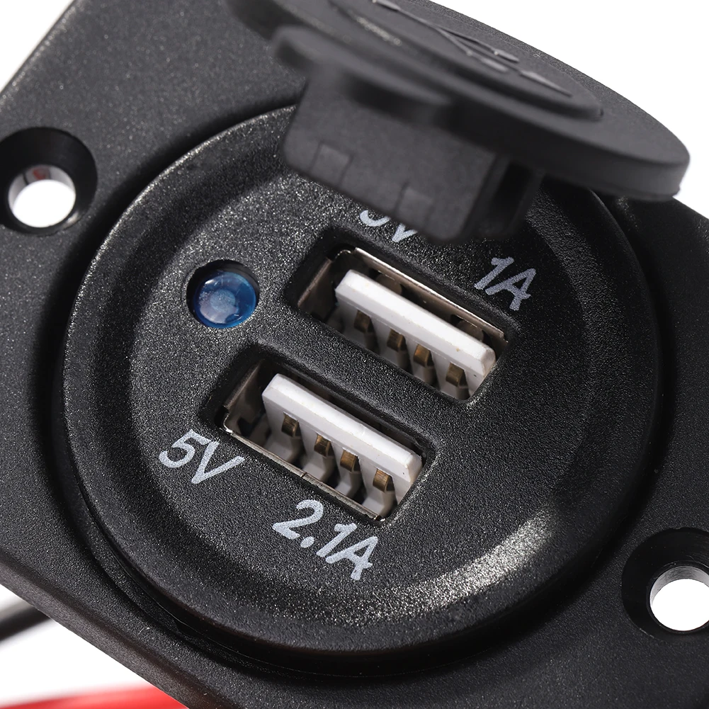 Car Dual USB Charger Socket with Panel 3.1A USB Power Outlet DIY Kit for Car Boat Marine Motorcycle Truck RV Accessories
Car Dual USB Charger Socket with Panel 3.1A USB Power Outlet DIY Kit for Car Boat Marine Motorcycle Truck RV Accessories