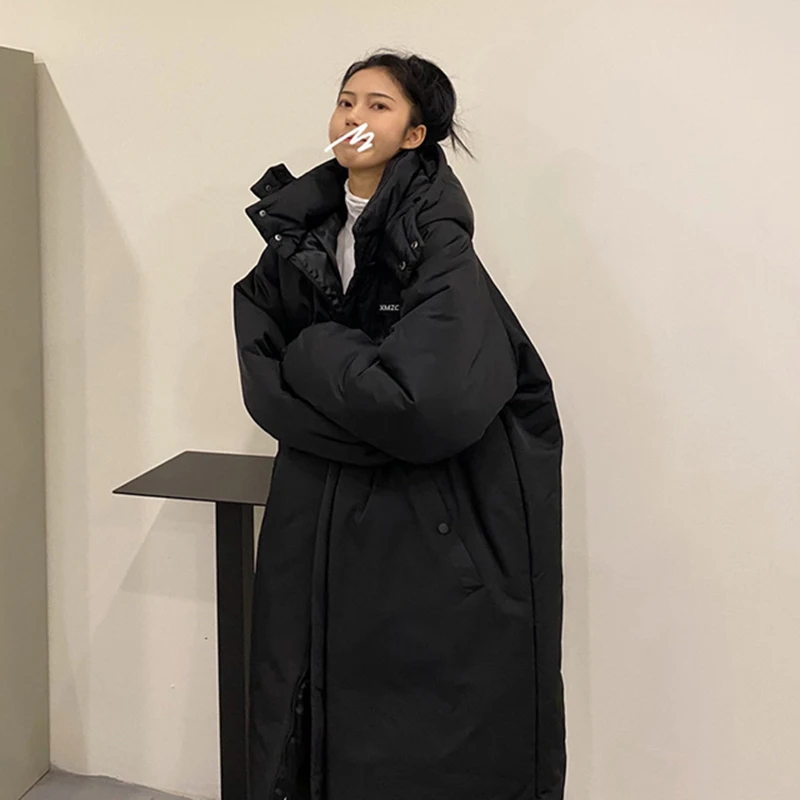 Korean Down Coat Women Cotton Padded Long Parkas Winter Fashion Oversized Jacket Casual Solid Chic Down Jacket Loose Outerwear
Korean Down Coat Women Cotton Padded Long Parkas Winter Fashion Oversized Jacket Casual Solid Chic Down Jacket Loose Outerwear