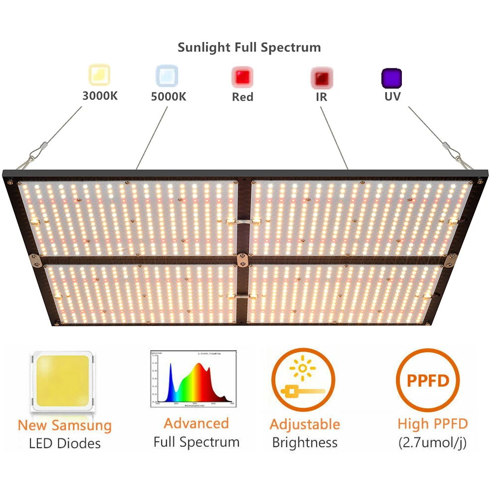 Лампа для выращивания растений Samsung, 4000 Вт, квантовая, полного спектра 
Лампа для выращивания растений Samsung, 4000 Вт, квантовая, полного спектра