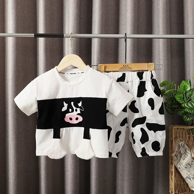 Baby Kids Boys Clothing Sets New Korean Fashion Toddler Cartoon T-Shirt And Pants Outfits Children Summer Casual Suits
Baby Kids Boys Clothing Sets New Korean Fashion Toddler Cartoon T-Shirt And Pants Outfits Children Summer Casual Suits