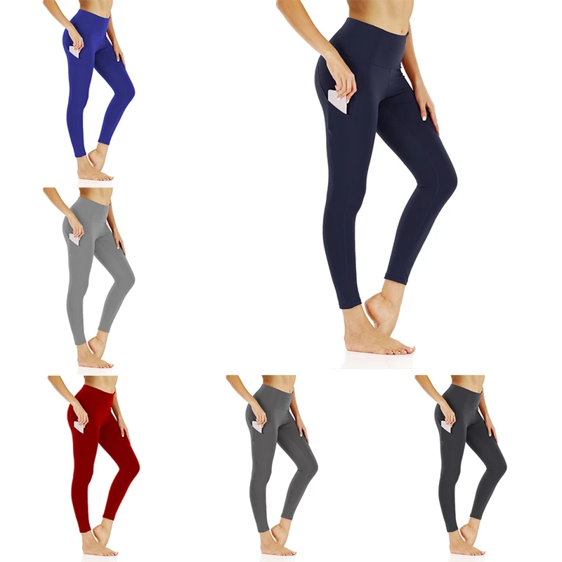 Двусторонние нейлоновые штаны для фитнеса YogaYoga женские эластичные обтягивающие