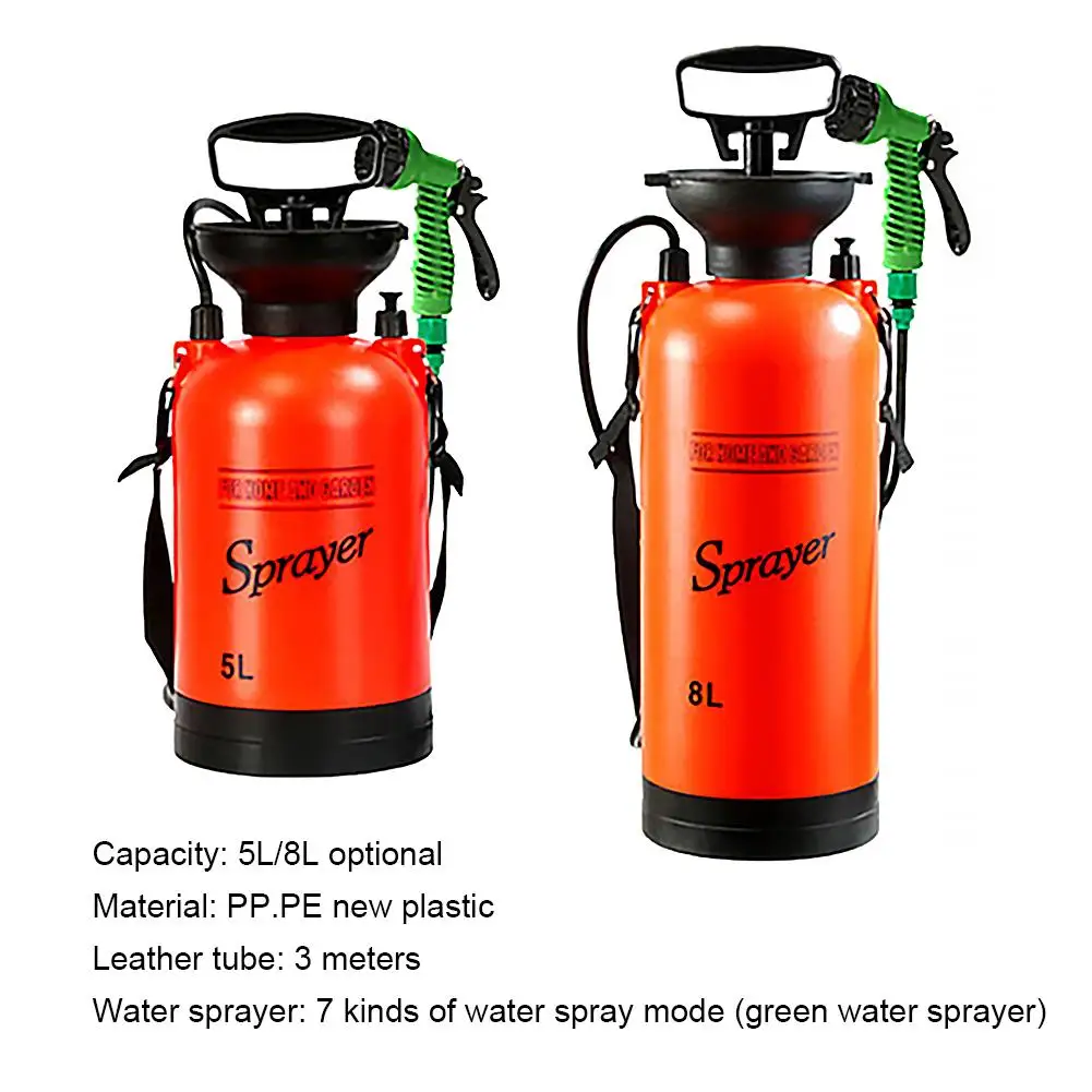 5/8L Car Washing Small Sprayer Portable Outdoor Camping Shower Multi-Function Bath Sprayer Watering Flowers for Travel
5/8L Car Washing Small Sprayer Portable Outdoor Camping Shower Multi-Function Bath Sprayer Watering Flowers for Travel