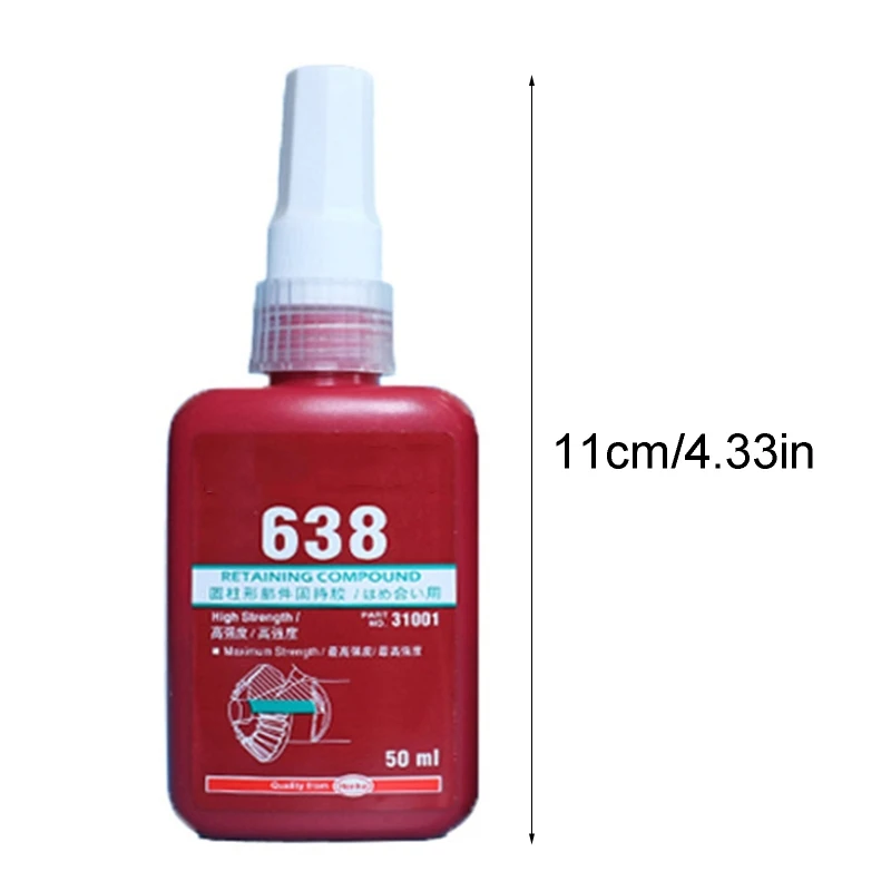 50ml 638 Anaerobic Adhesive Cylindrical Retaining Adhesive Bearing Sealing Glue Y4UD
50ml 638 Anaerobic Adhesive Cylindrical Retaining Adhesive Bearing Sealing Glue Y4UD