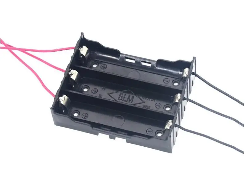 Plastic 3 x 18650 Battery Holder Storage Box Black Case 3 slots for 3*18650 Batteries With 6 Wire Leads DIY Power Bank
Plastic 3 x 18650 Battery Holder Storage Box Black Case 3 slots for 3*18650 Batteries With 6 Wire Leads DIY Power Bank